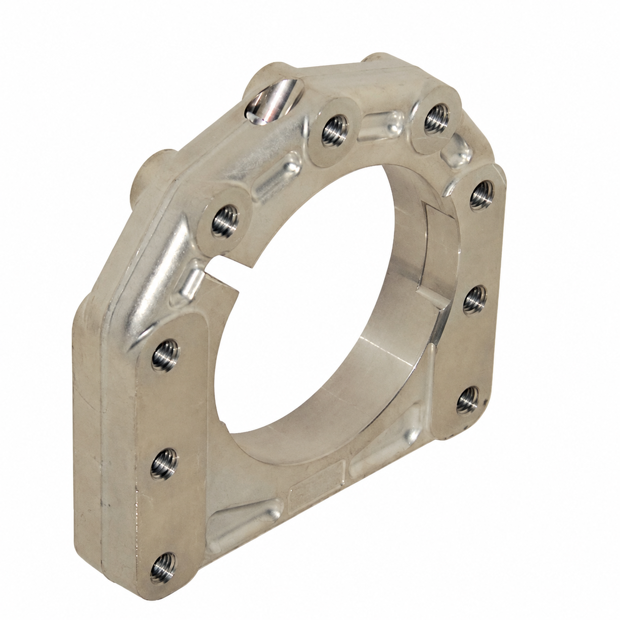 Achslagerschale aus Alu D.40-50mm für die rechte Seite 5mm längeren Radstand Bild Nr. H
