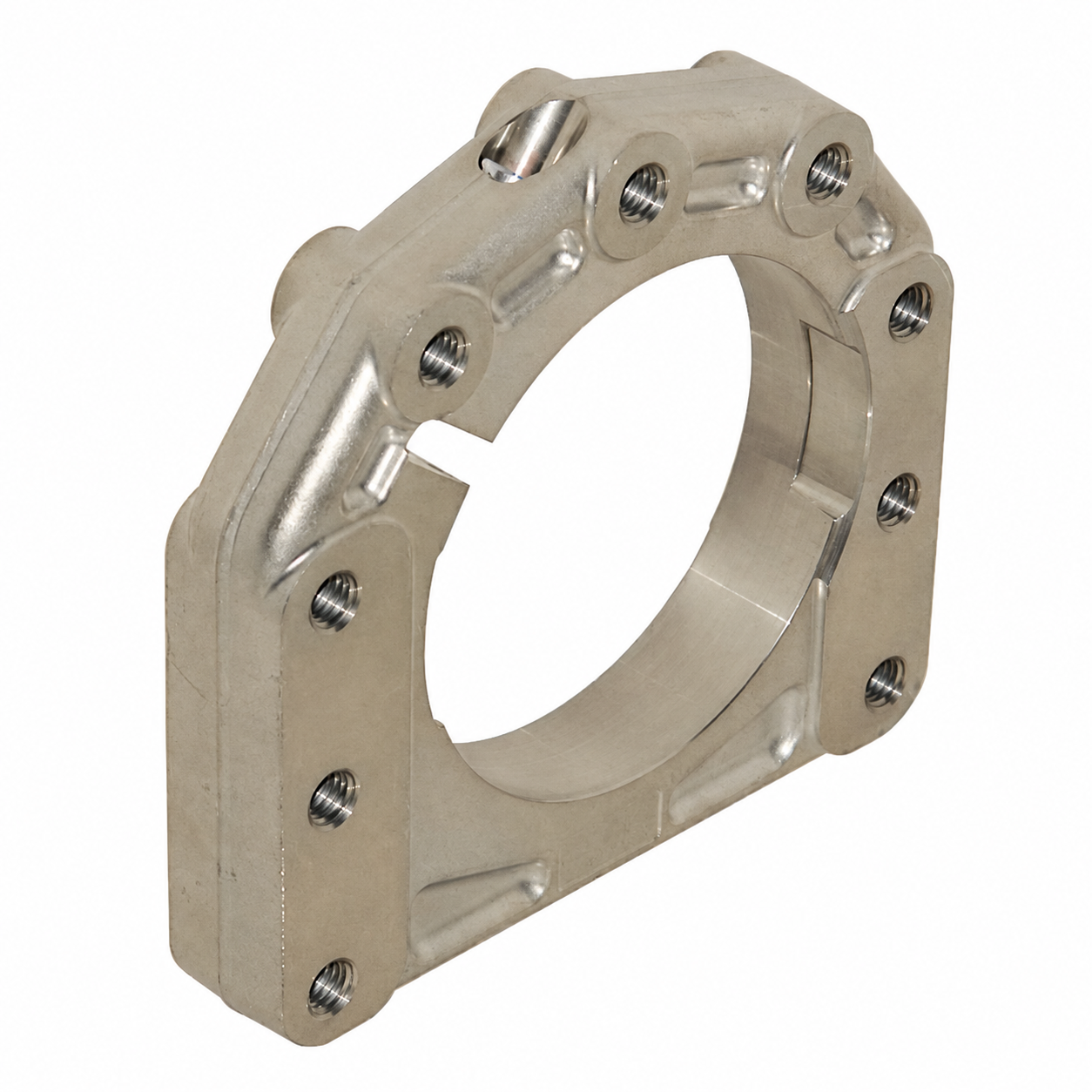 Achslagerschale aus Alu D.40-50mm für die linke Seite 5mm längerer Radstand Bild Nr. I