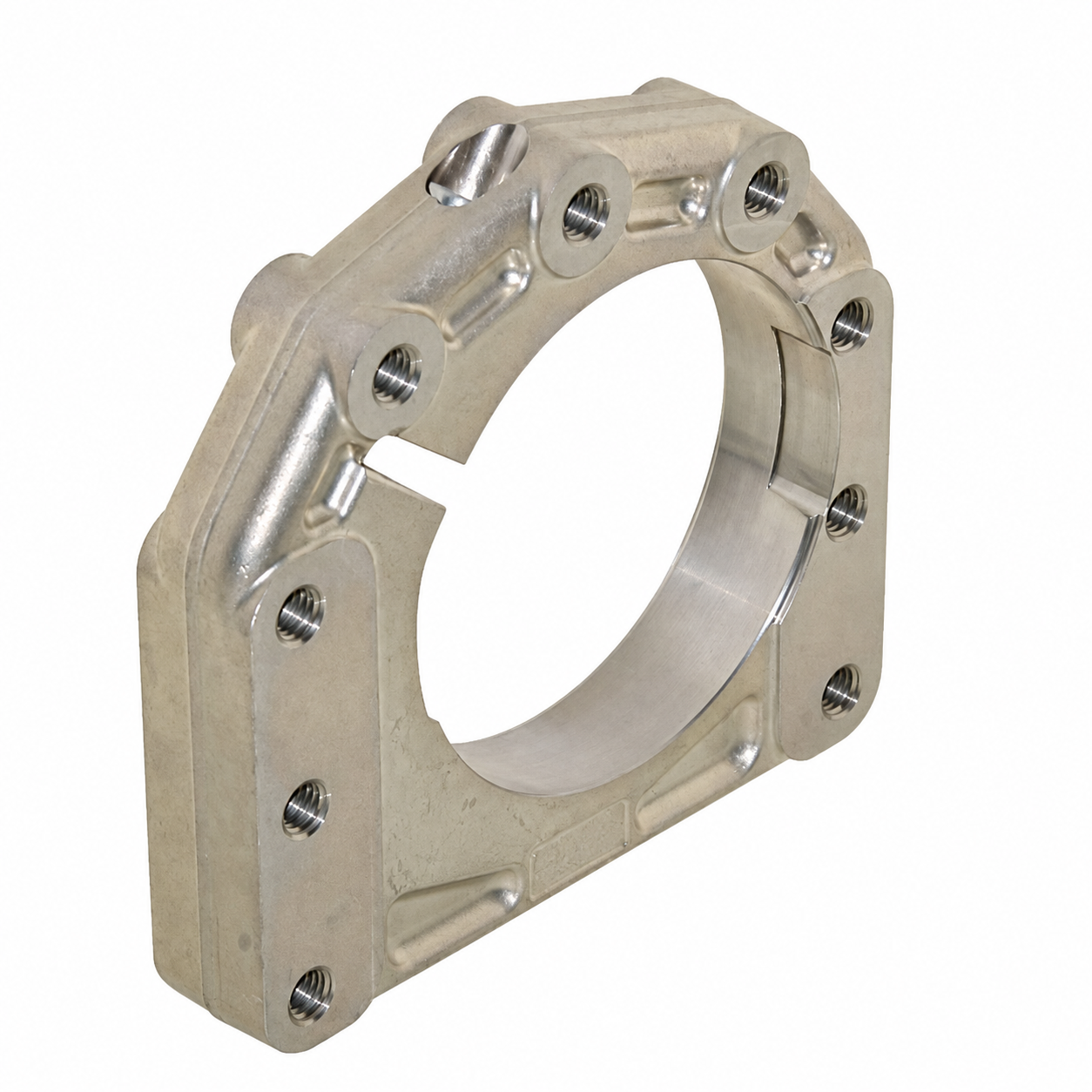 Achslagerschale aus Alu D.40-50mm für die rechte Seite 10mm längerer Radstand Bild Nr. J