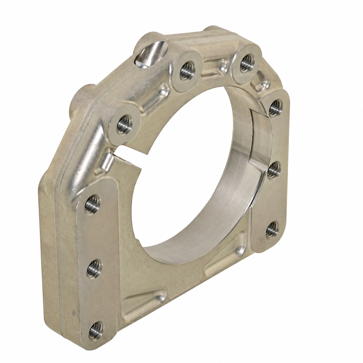 Achslagerschale aus Alu D.40-50mm für die linke Seite 10mm längerer Radstand Bild Nr. K