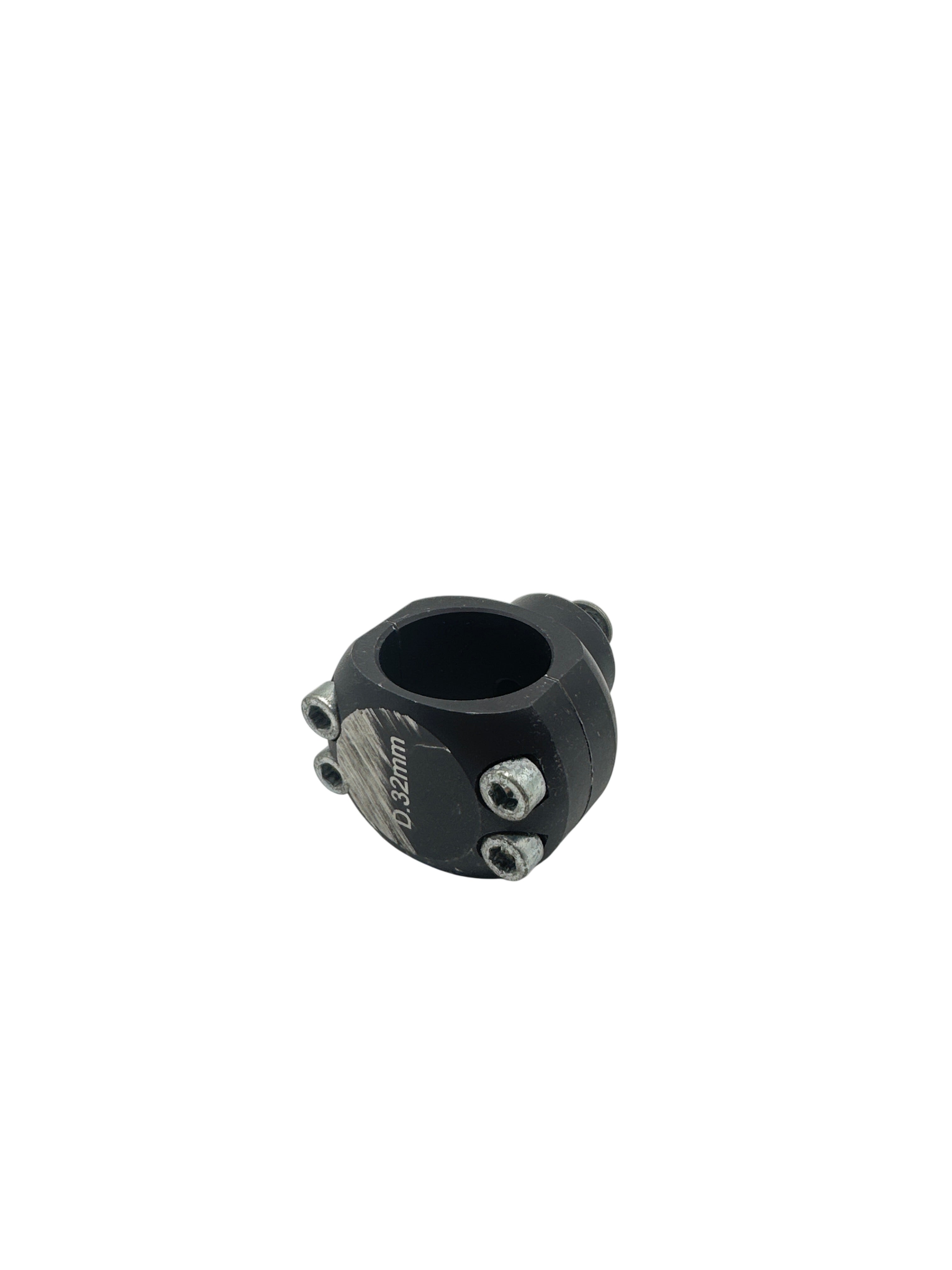 32mm Rohrklemme inkl. Gewinde schwarz
