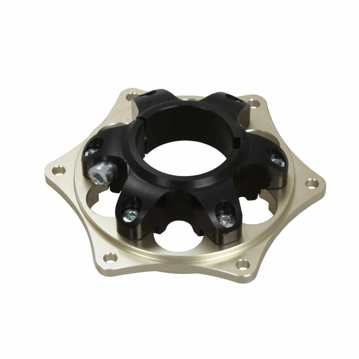 Schwimmende Kettenblattaufnahme 50mm Magnesium-Gold eloxiert