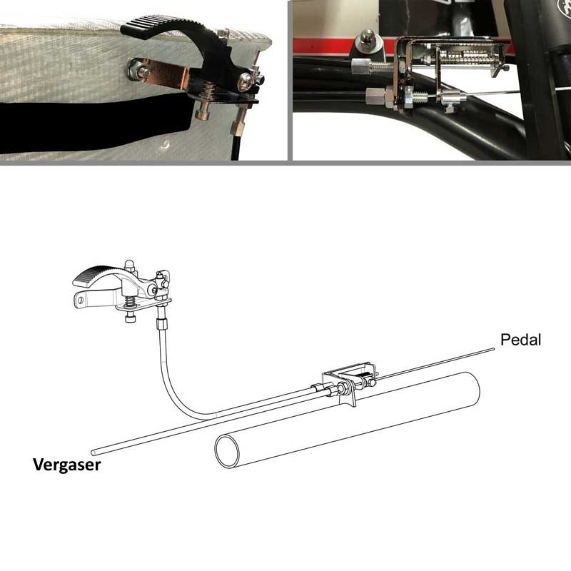Handgas / Anschiebehilfe für OK und OKJ Karts