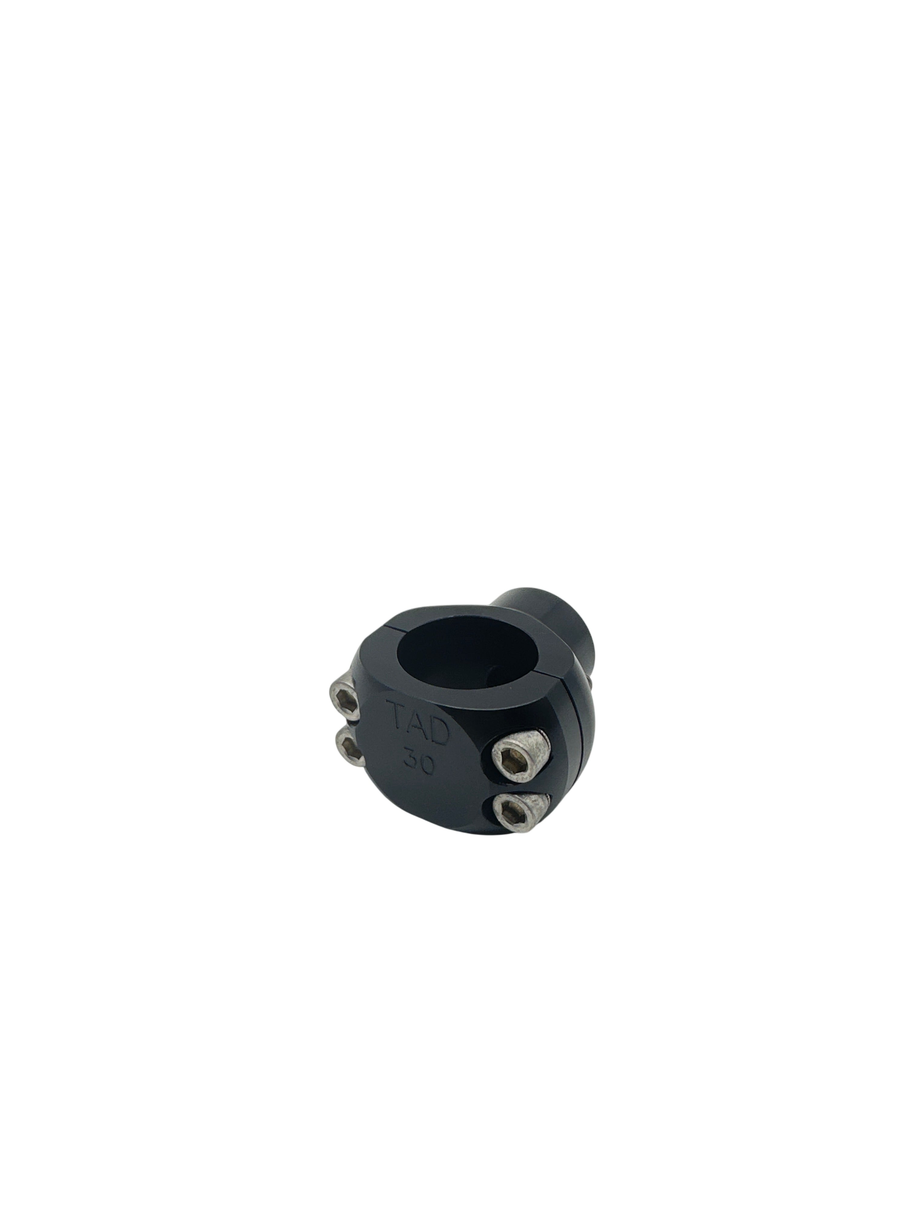 TAD 30mm Rohrklemme inkl. Gewinde schwarz NEU