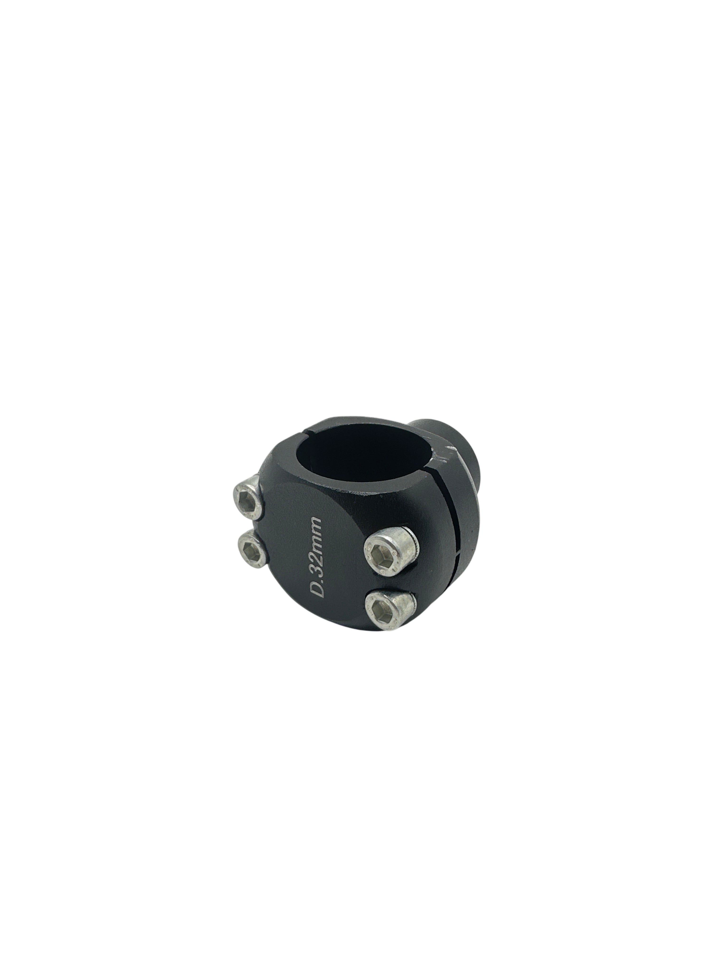 32mm Rohrklemme inkl. Gewinde schwarz NEU